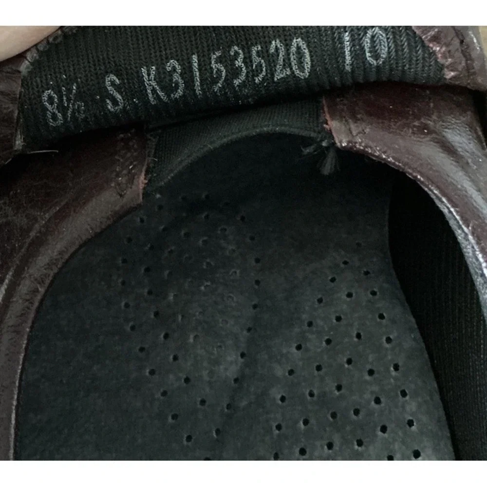 SAS Shoes Womens Easier Low Wedge Slip On Loafers Brown Leather Casual‎ 8.5 Slim